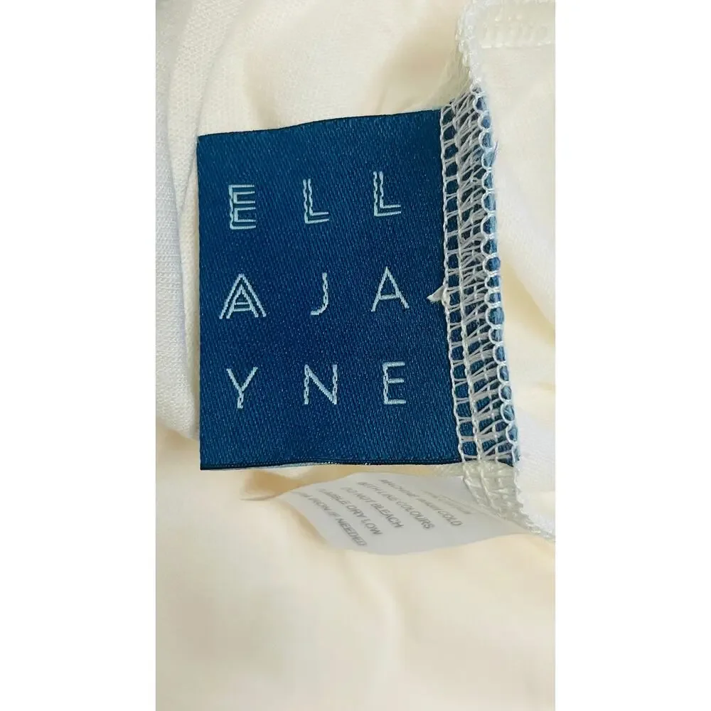 Ella Jayne Jersey Knit Sheet Set Twin XL Ivory 3 Pc Cotton Blend Soft Sheets NEW